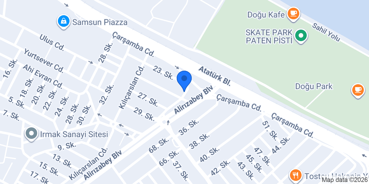 Danişmend Sigorta Samsun Şubesi konumu