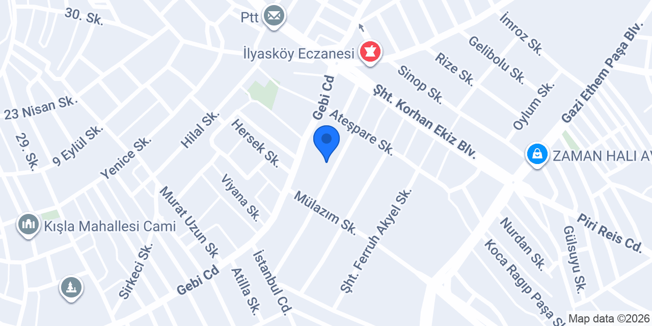 Canan Temizlik konumu