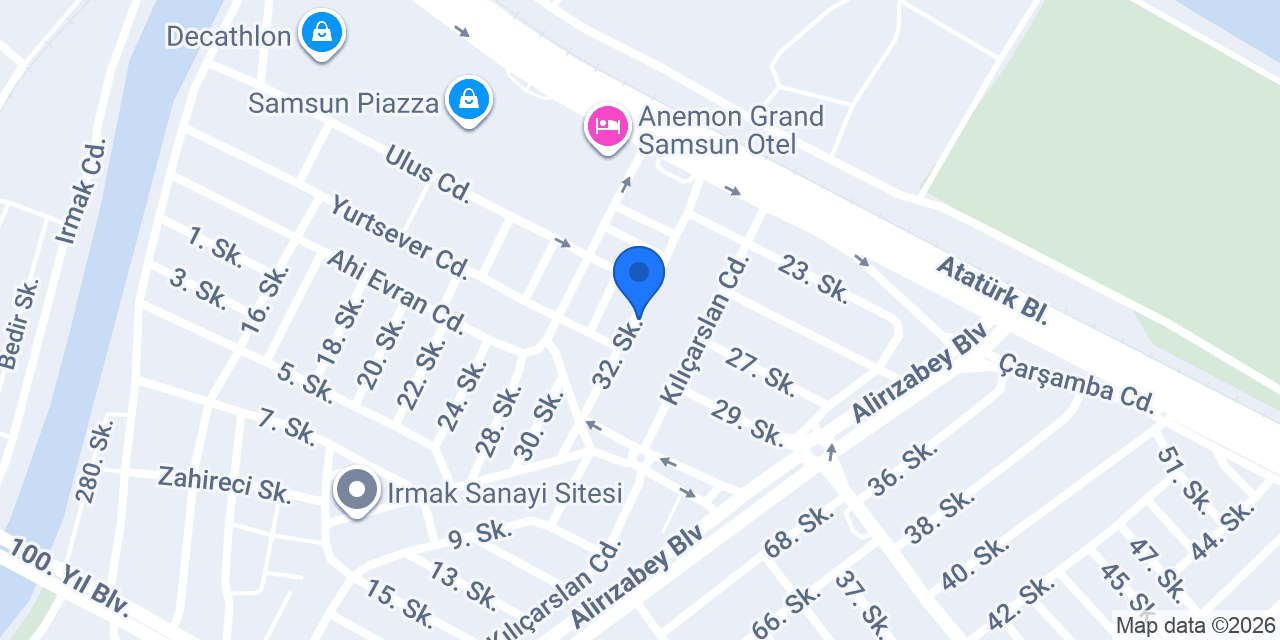 Hedef Volkswagen Samsun konumu