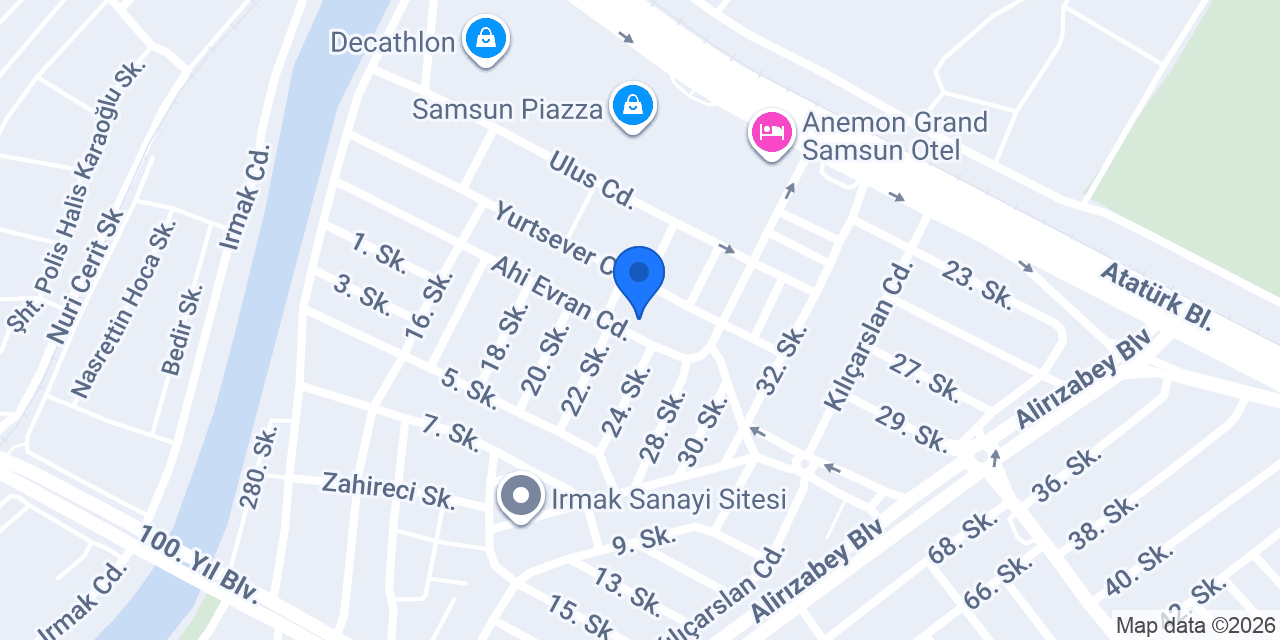Atasoy Büro Mobilya konumu