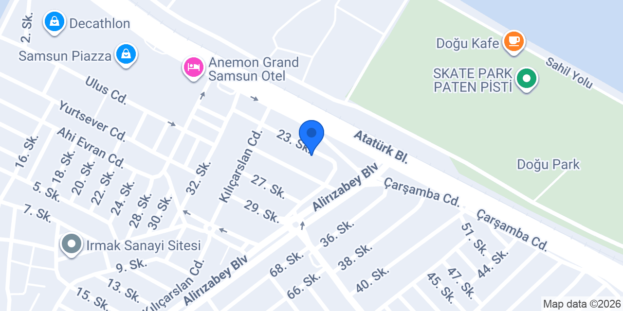 Şengüller Akaryakıt Lassa Canik konumu