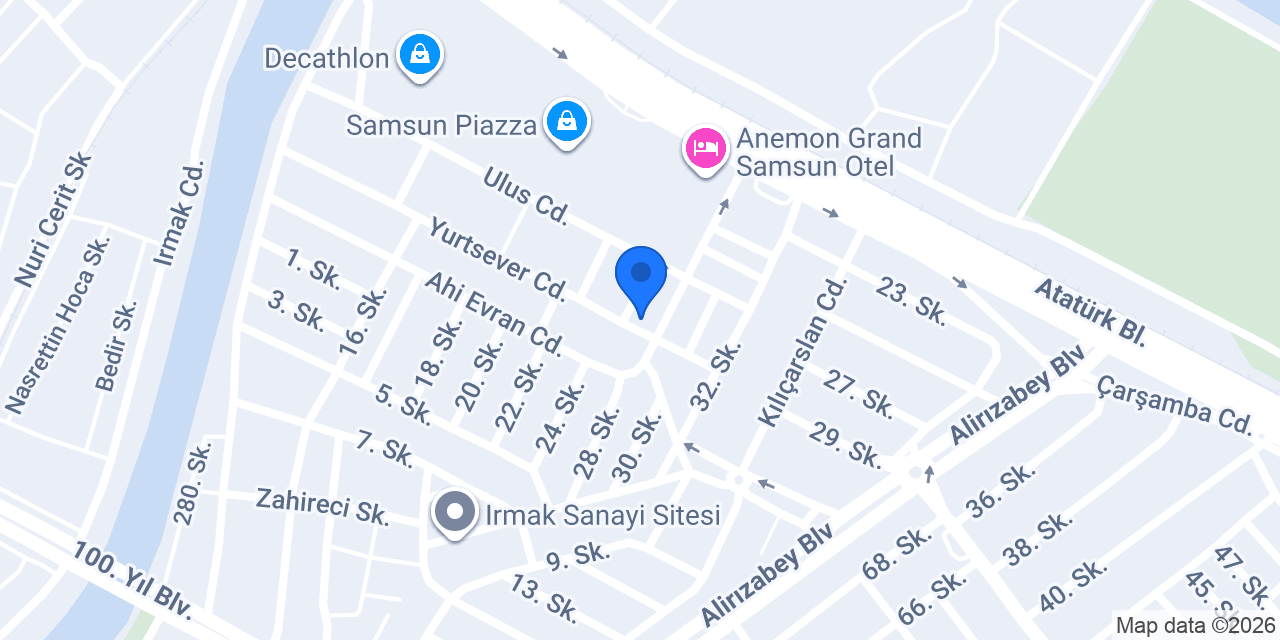 Kızılırmak Mobilya konumu