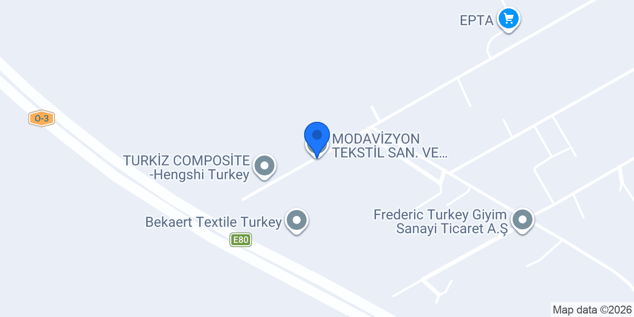 MODAVİZYON TEKSTİL SAN. VE TİC. A.Ş. konumu