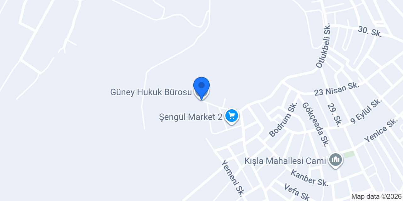 Güney Hukuk Bürosu konumu
