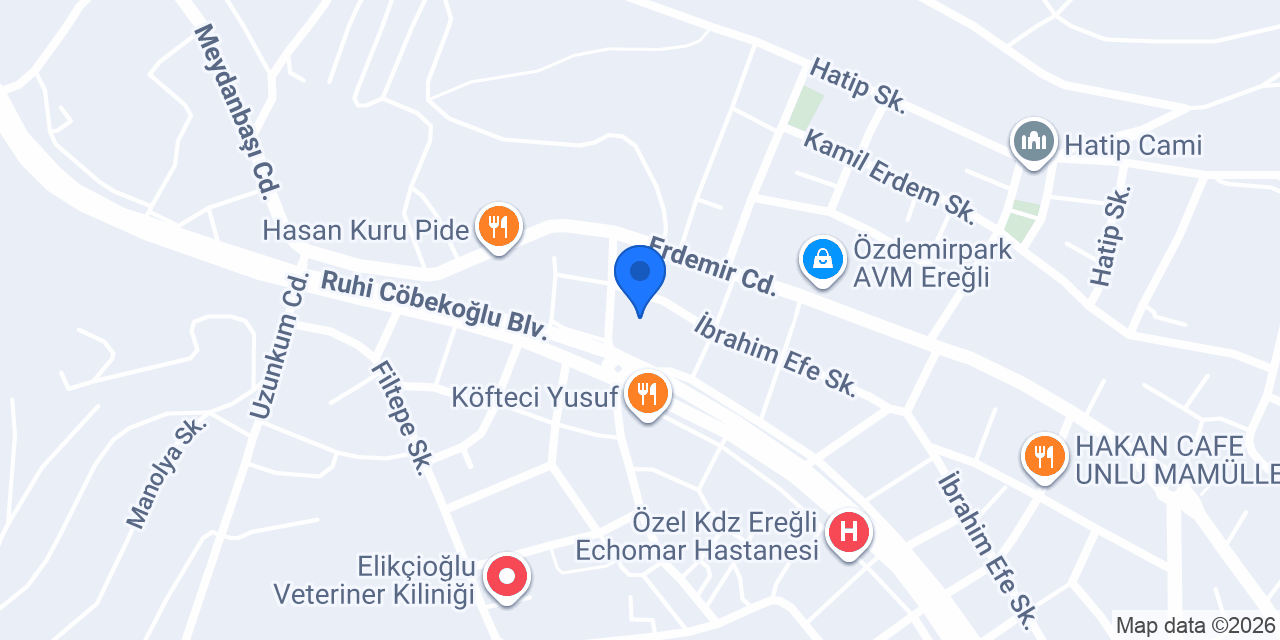 Lavinia Waffle & Chocolate Kdz. Ereğli konumu