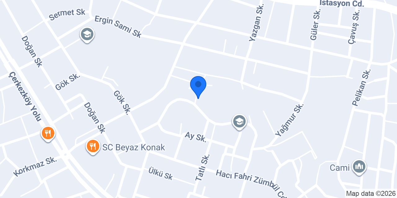Çerkezköy Gergi Tavan konumu