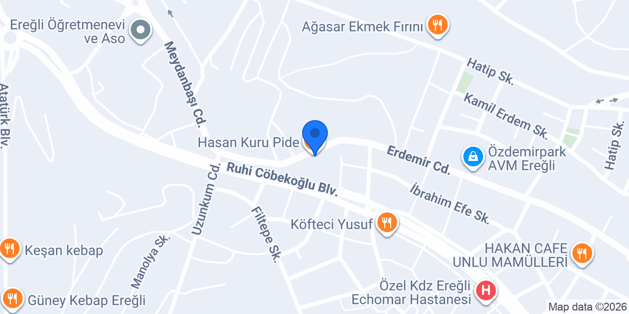 Hasan Kuru Pide konumu
