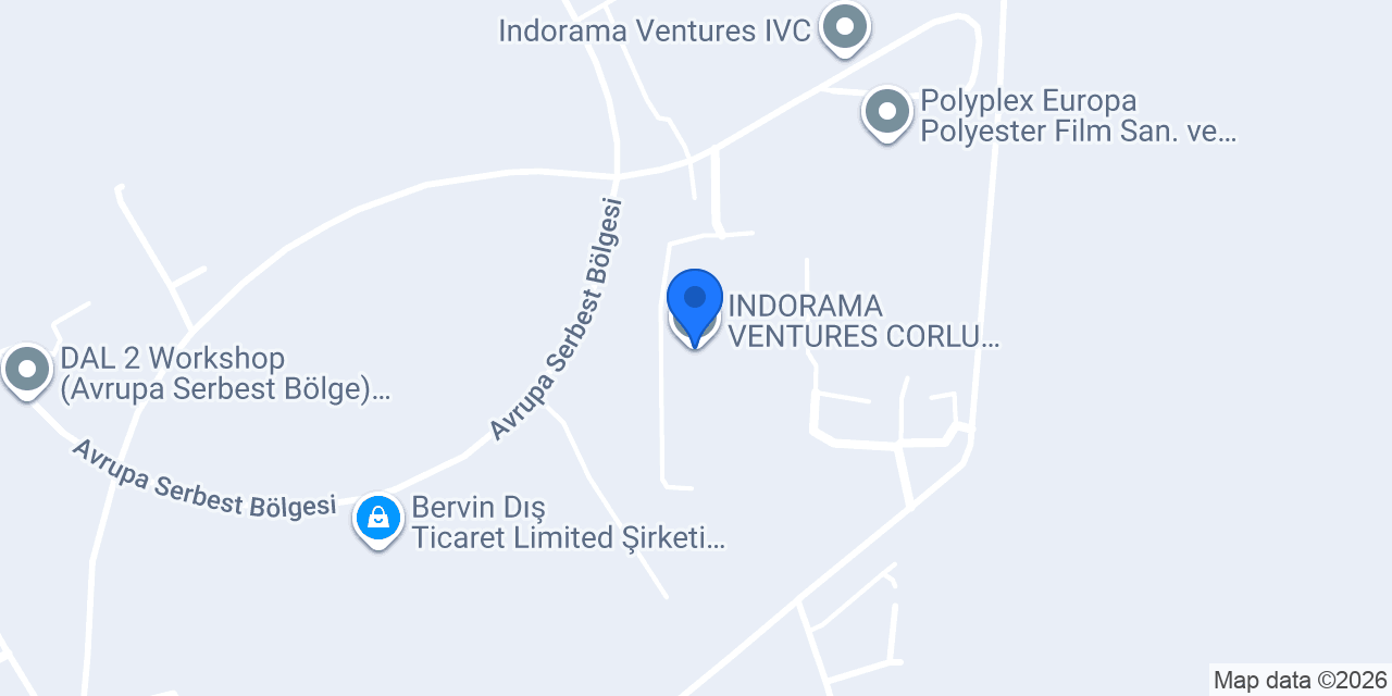 INDORAMA VENTURES CORLU PET A.Ş. konumu