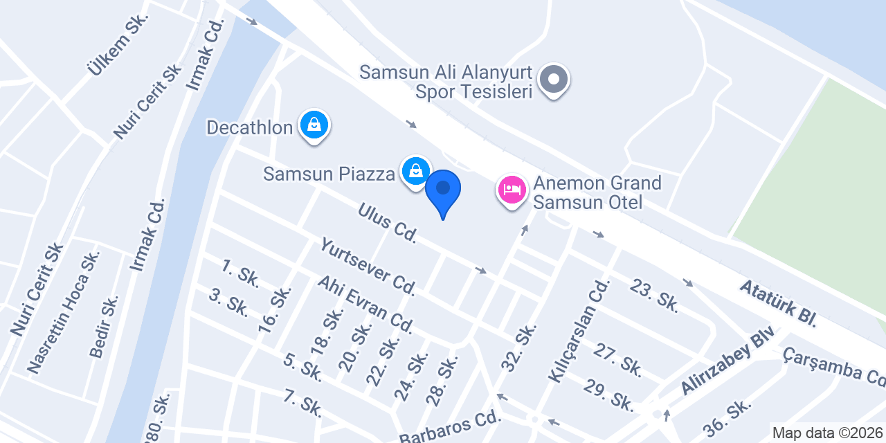 Derimod - Samsun Piazza konumu