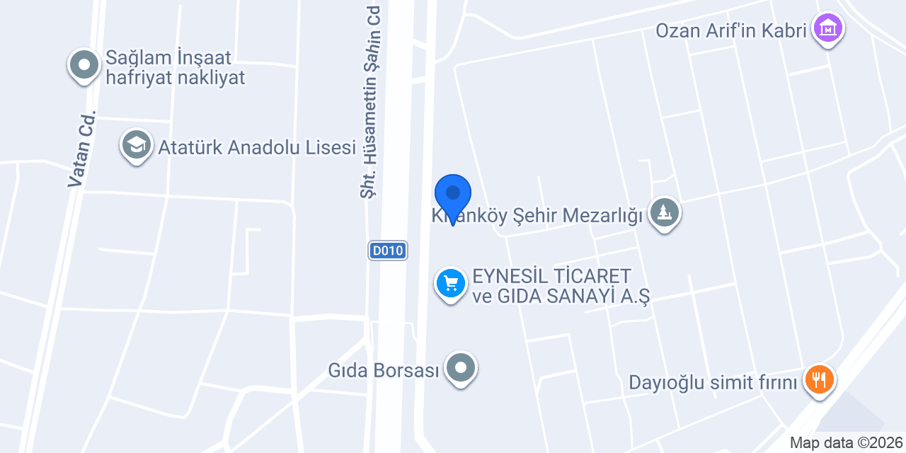 Yağız Gıda konumu