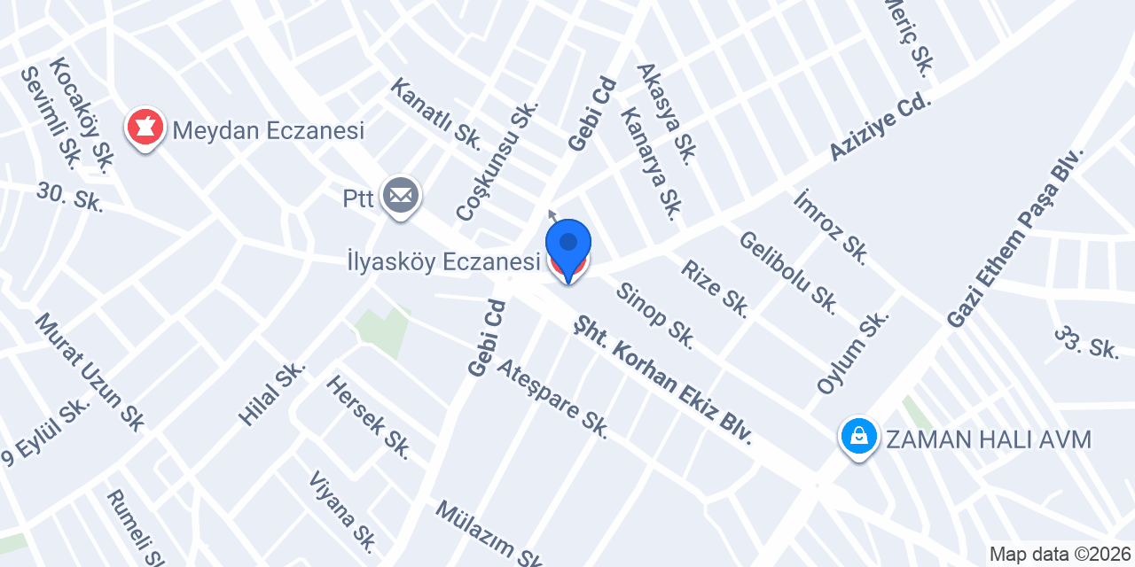 İlyasköy Eczanesi konumu