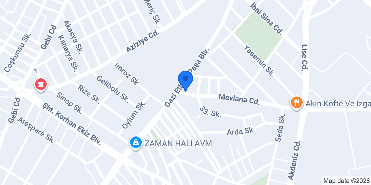 DOLUNAY ÇİÇEKÇİLİK SAMSUN konumu