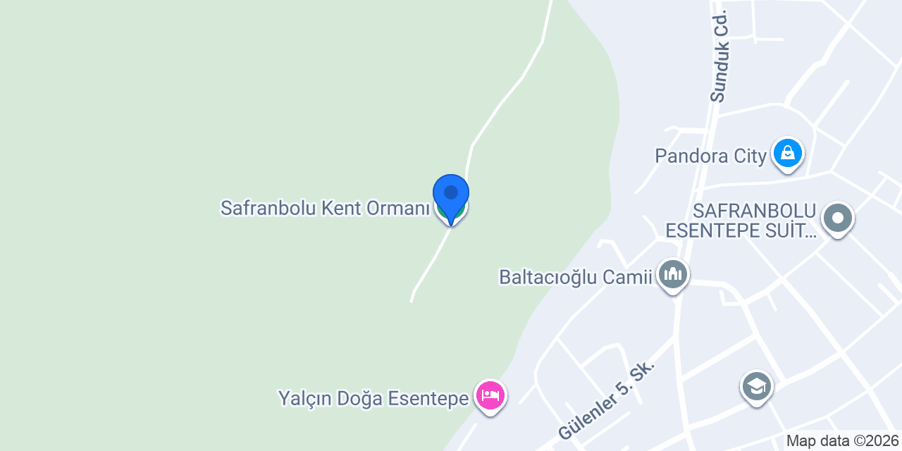 Safranbolu Kent Ormanı konumu
