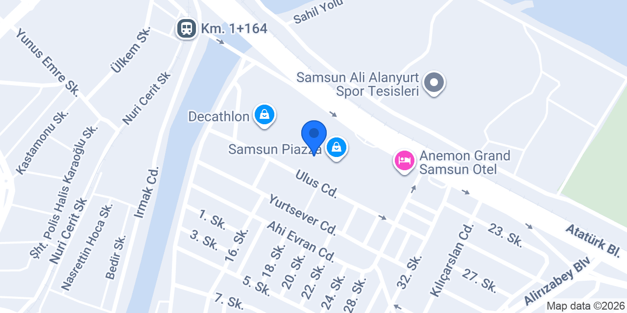 Hacı Restoran Piazza AVM konumu