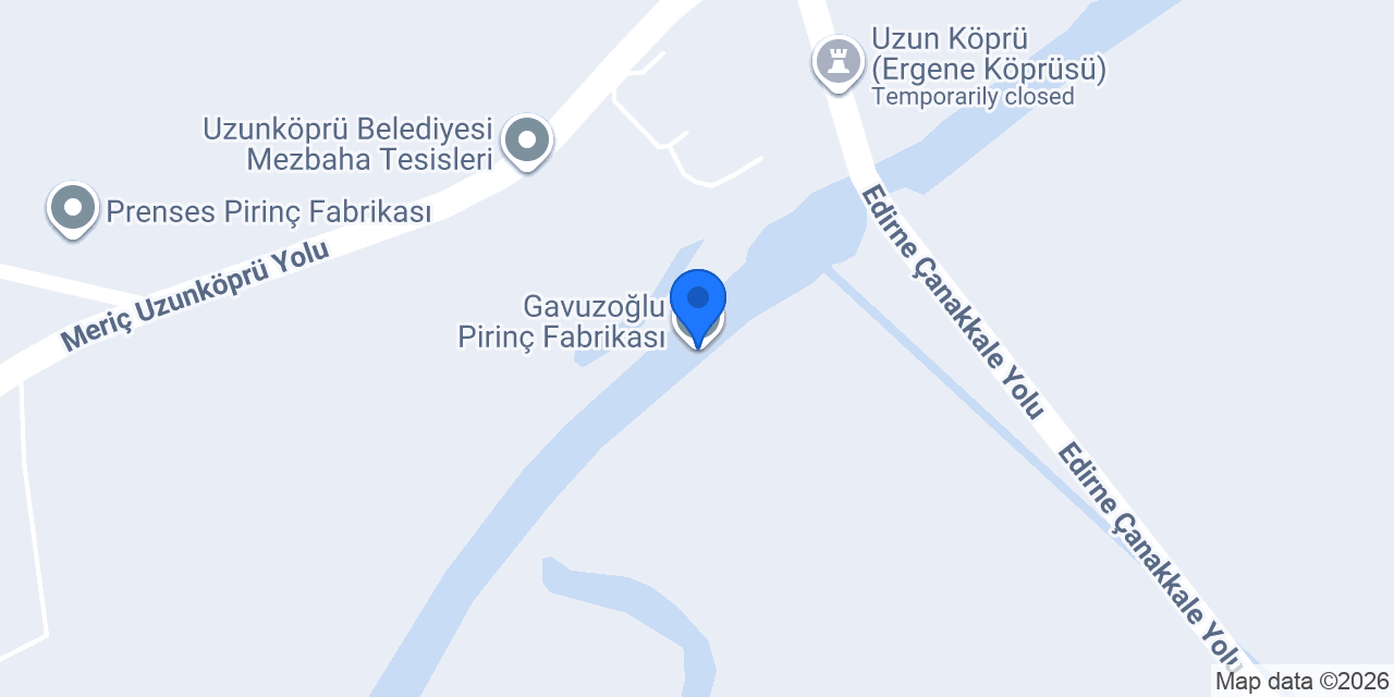 Gavuzoğlu Pirinç Fabrikası konumu