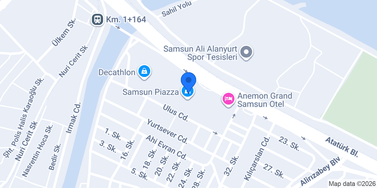 Superstep Samsun Piazza konumu