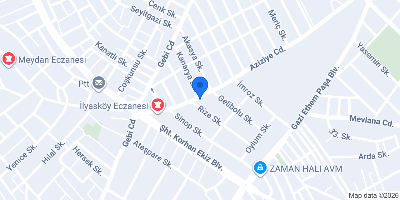 Samsun Petek Temizleme konumu