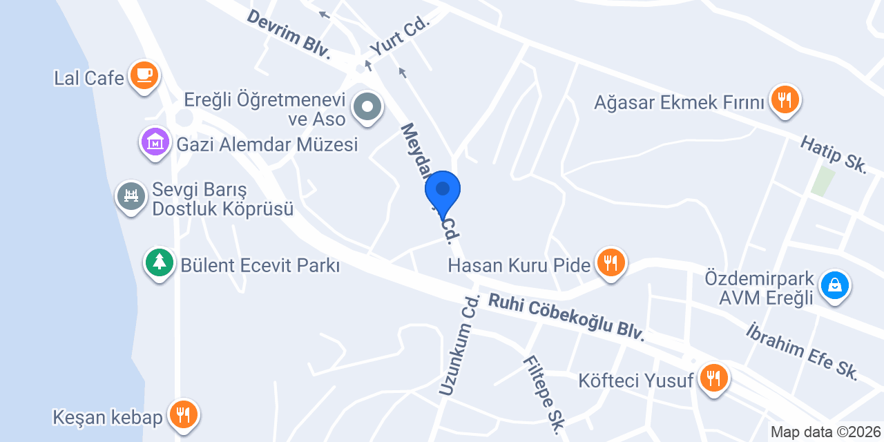 Cadde Terzi konumu