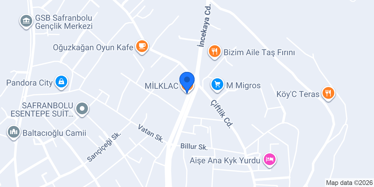 MİLKLAC konumu