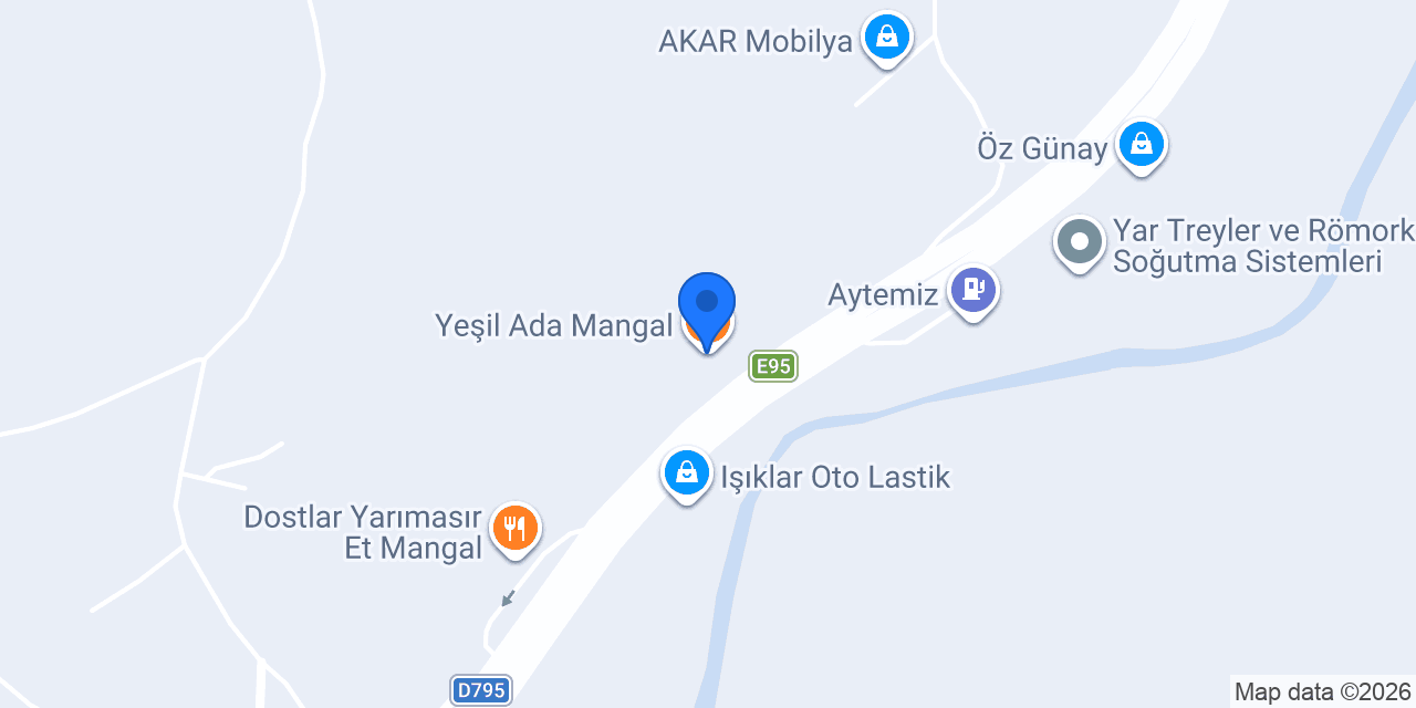 Yeşil Ada Mangal konumu
