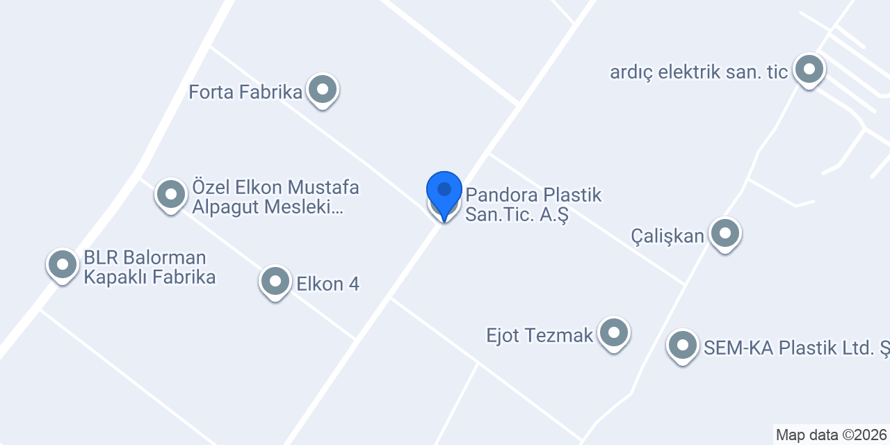 Pandora Plastik San.Tic. A.Ş konumu