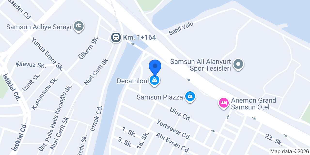 MACFit Samsun Piazza konumu