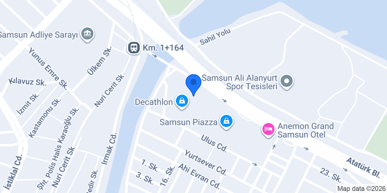 Penguen Kitabevi Samsun Piazza AVM konumu