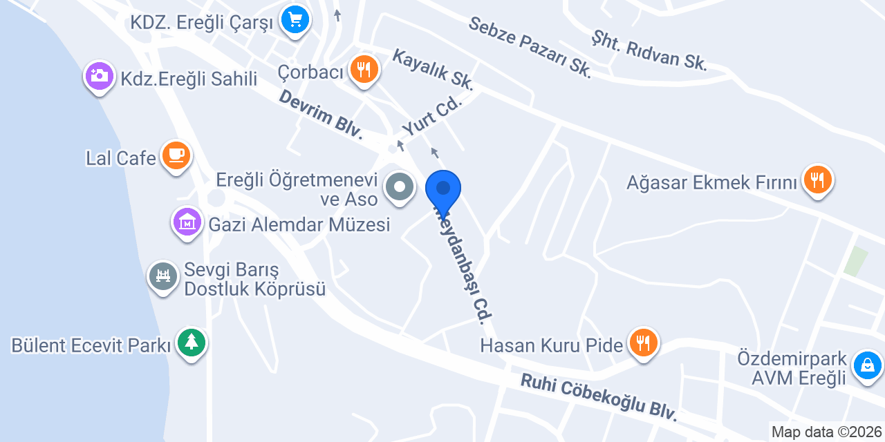 Üsem Sürücü Kursu konumu