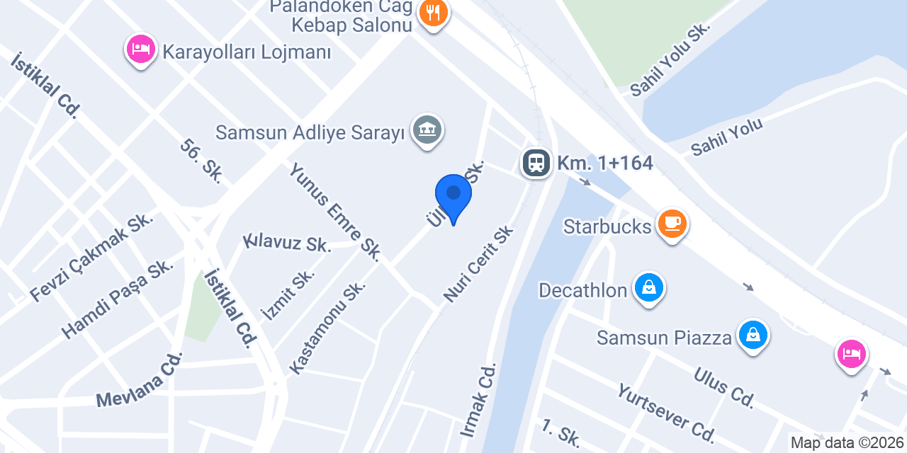 56'lar Şube Samsun Aspava konumu