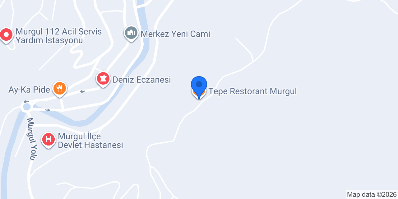 Tepe Restorant Murgul konumu