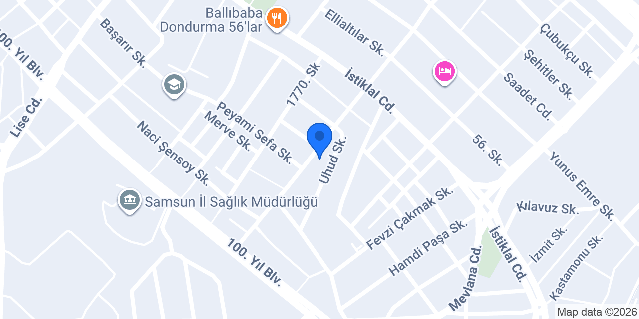 Sarılar Yapı Dekorasyon konumu