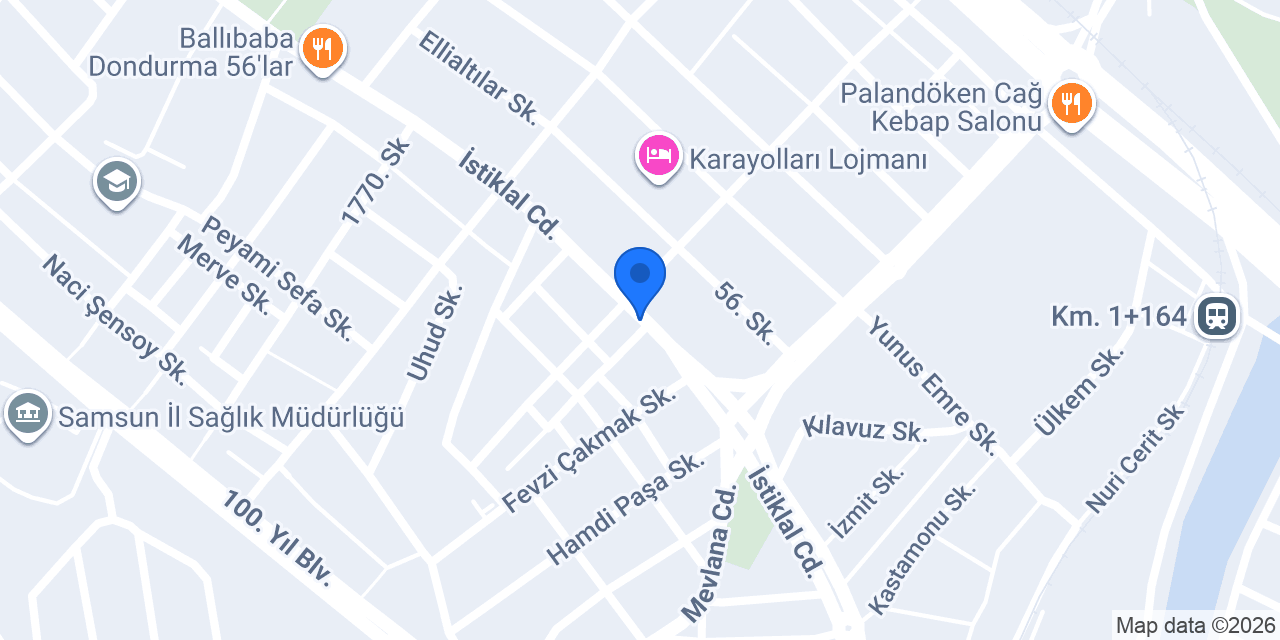 Bilim Diş Kliniği 56'lar konumu