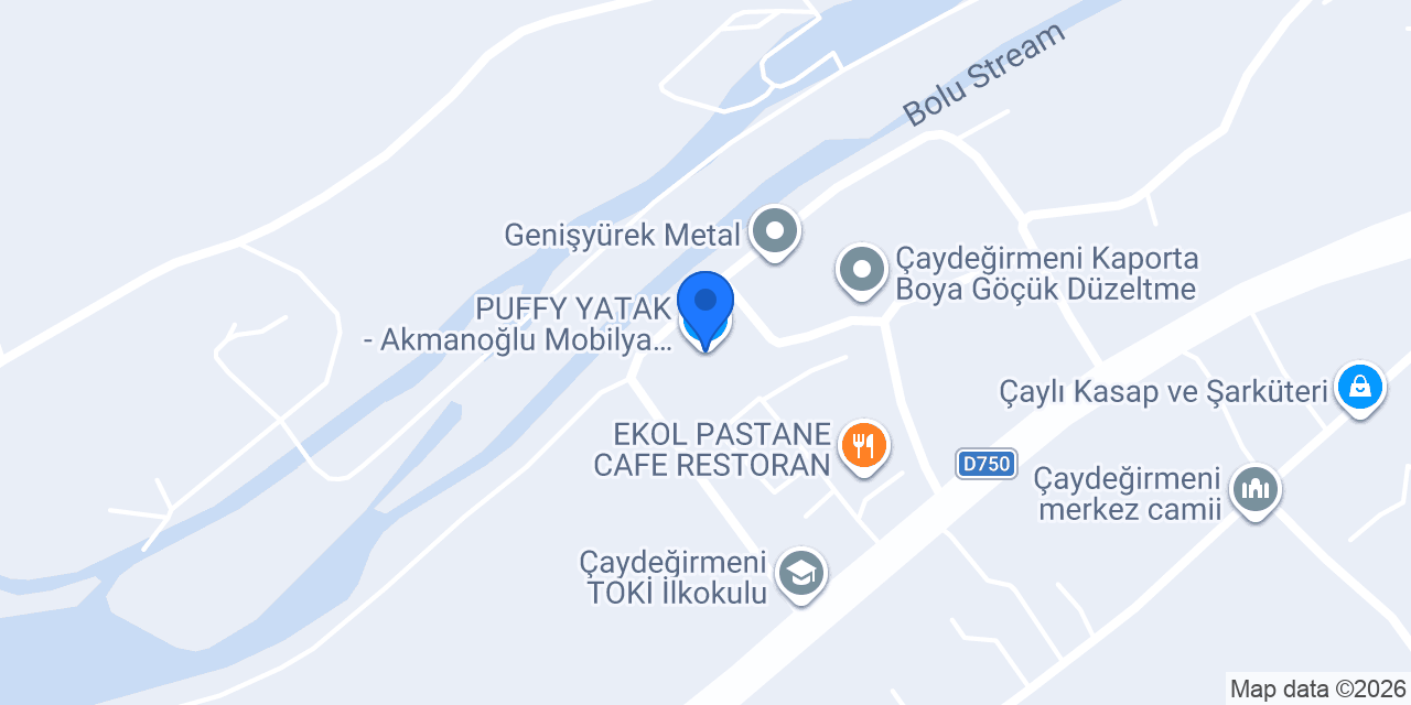 PUFFY YATAK - Akmanoğlu Mobilya Center konumu