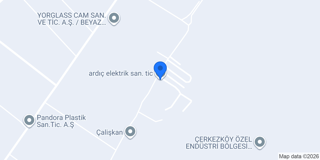 ardıç elektrik san. tic. konumu