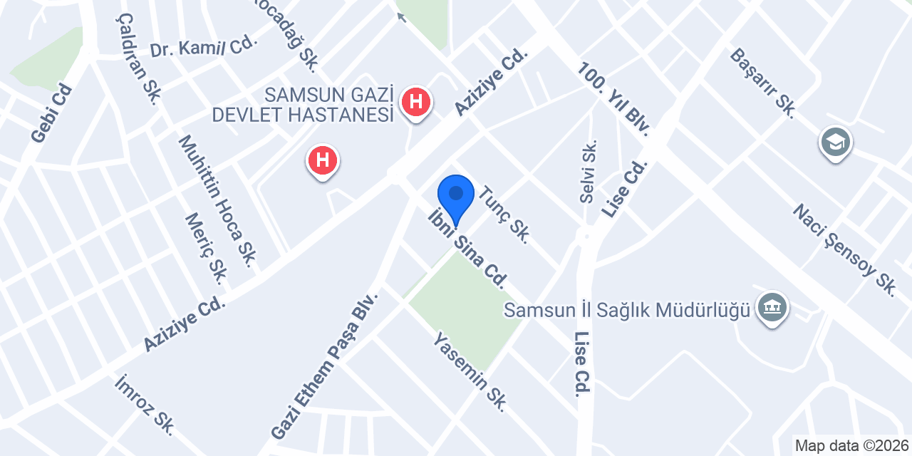Dinçses İşitme Merkezi konumu