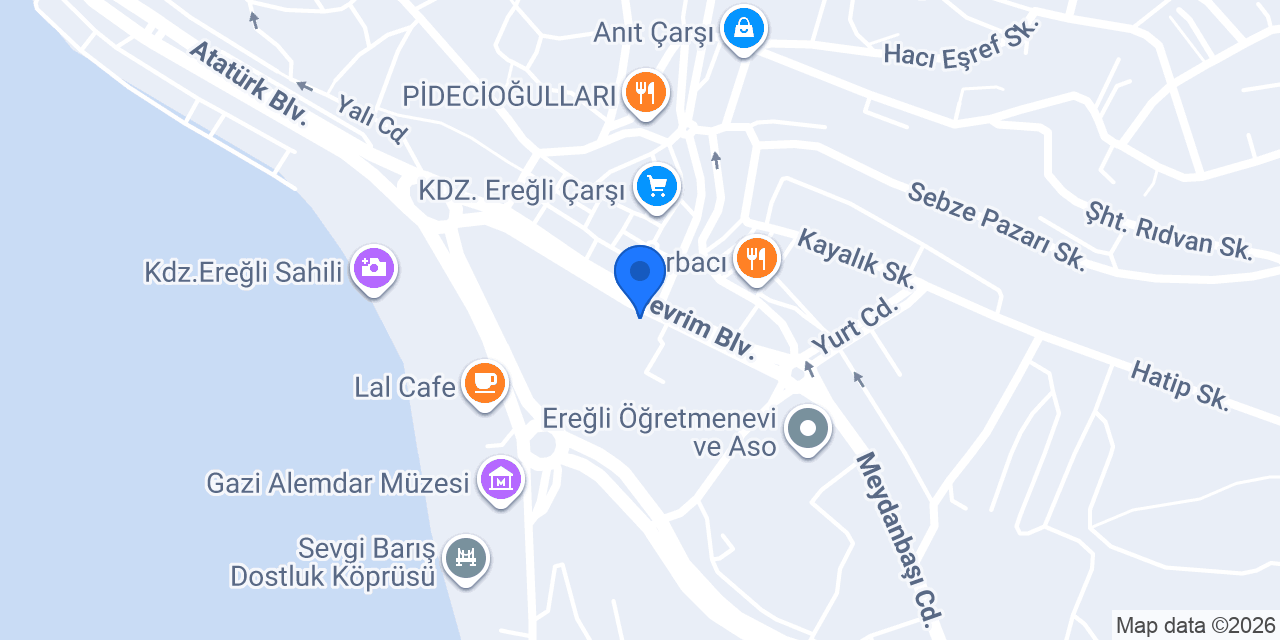 Cadde Simit Ereğli konumu