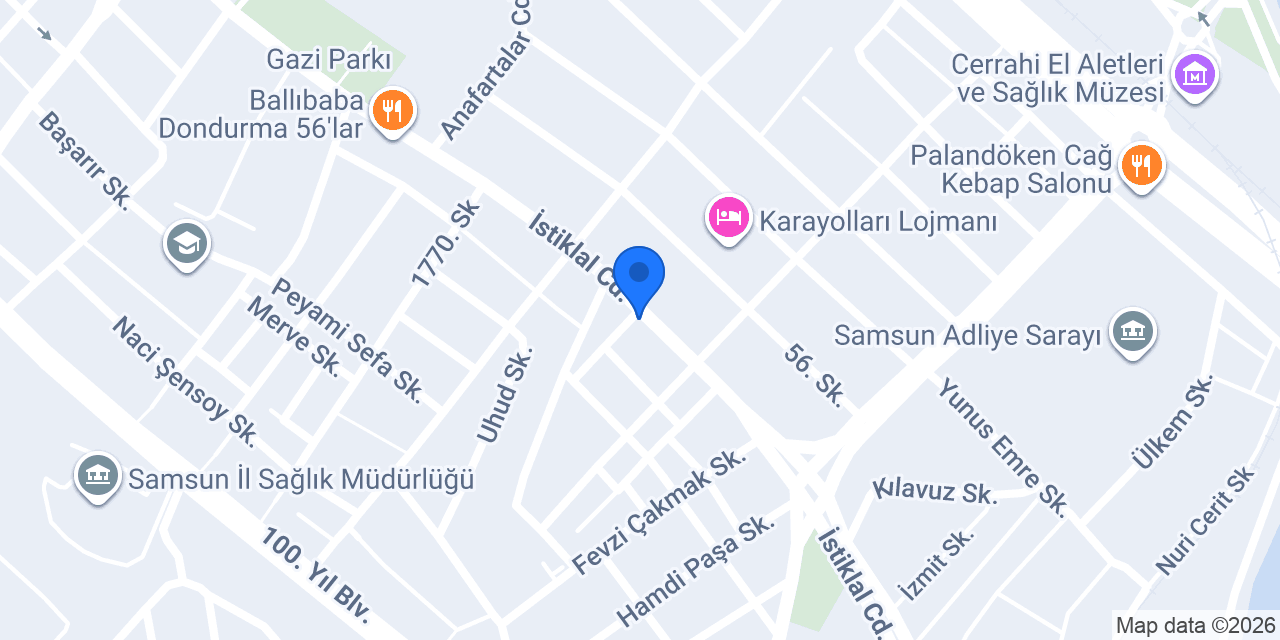 RA Hukuk Bürosu konumu