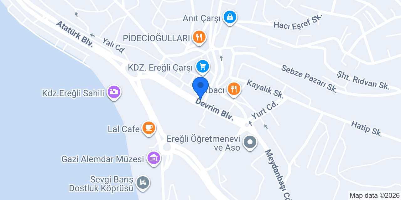 Yapı Kredi - Kdz.Ereğli Şubesi konumu