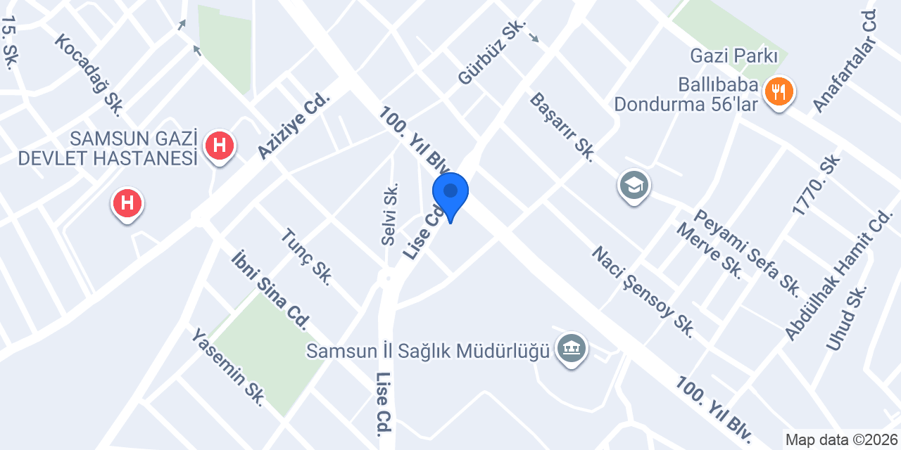 Diş Hekimi Sinem Özden konumu