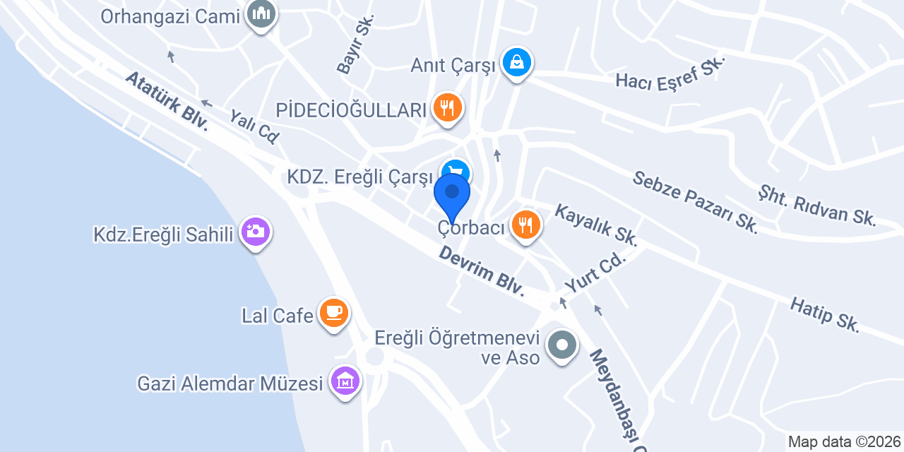 EREĞLİ YÜCEL OPTİK konumu