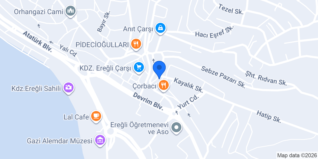Ereğli Çilingir konumu