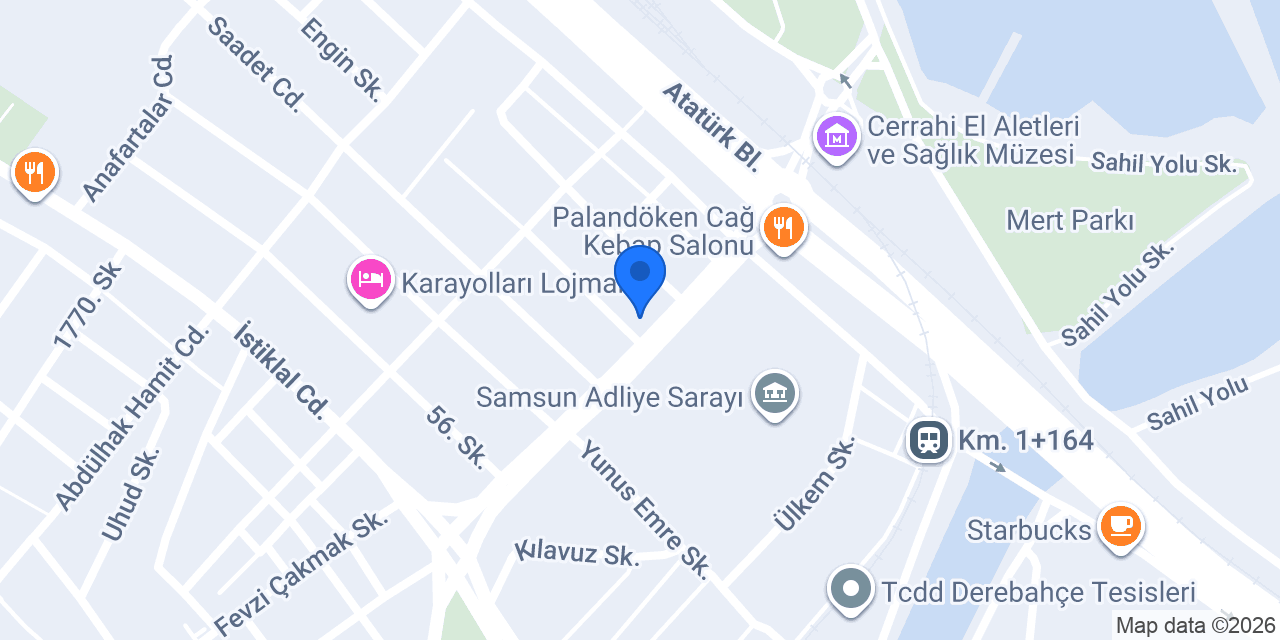 Çakır Avukatlık Bürosu konumu