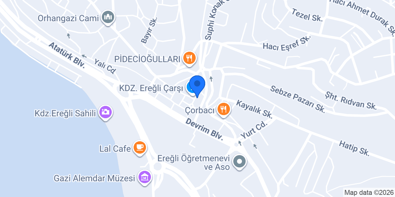 Zirve Pastanesi konumu