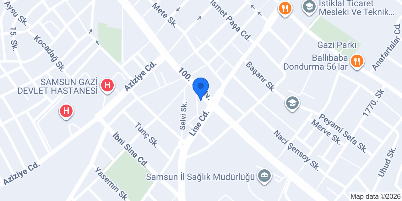 İdis İşitme Cihazları - Samsun konumu