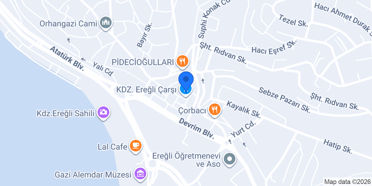Ereğli 1. Noterliği konumu