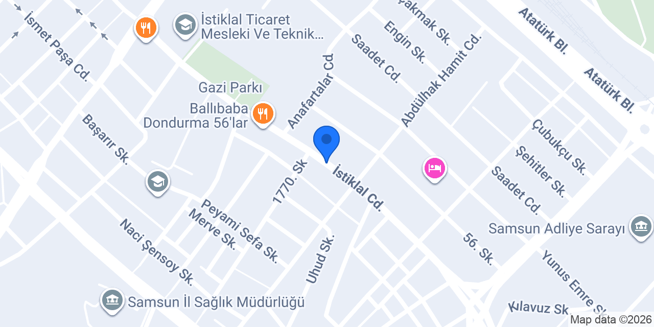 Birtat Pastanesi konumu