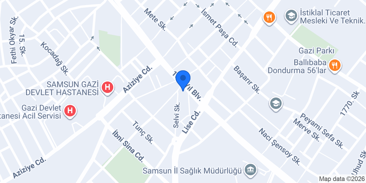 Atakum Çiçek konumu