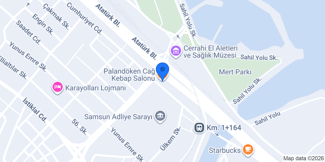 Palandöken Cağ Kebap Salonu konumu