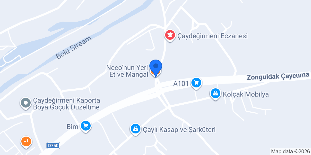 Neco'nun Yeri Et ve Mangal konumu