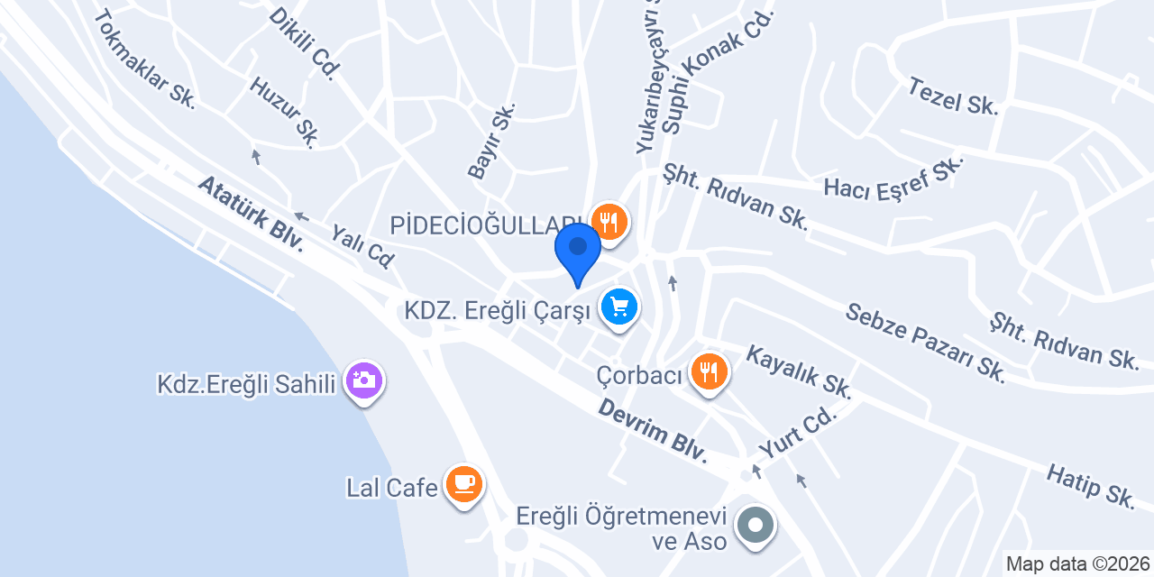 Özden Çikolata konumu